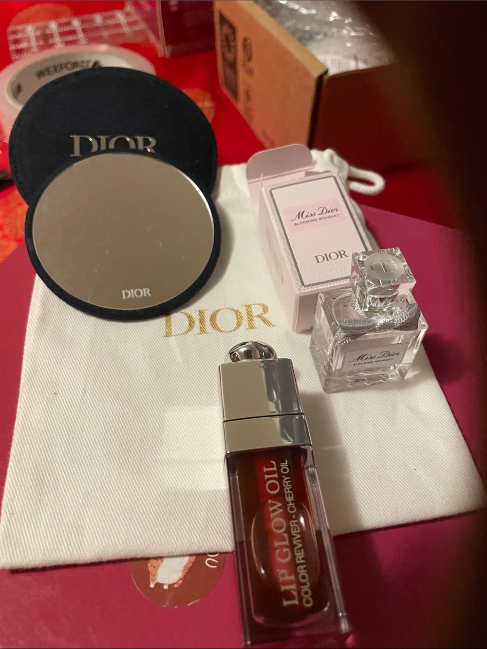 Dior Lip Glow Oil with Mini Miss Dior - compact mirror